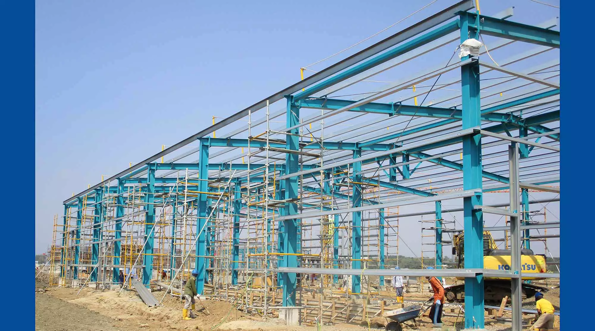 Prefabricated Steel Clorine Building - bangunan struktur baja prefabrikasi