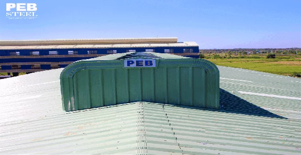 Ridge Ventilator for Prefabricated steel building - bangunan struktur baja prefabrikasi