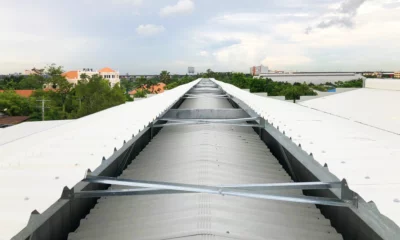 Ridge Ventilator for Prefab steel building - bangunan struktur baja prefabrikasi