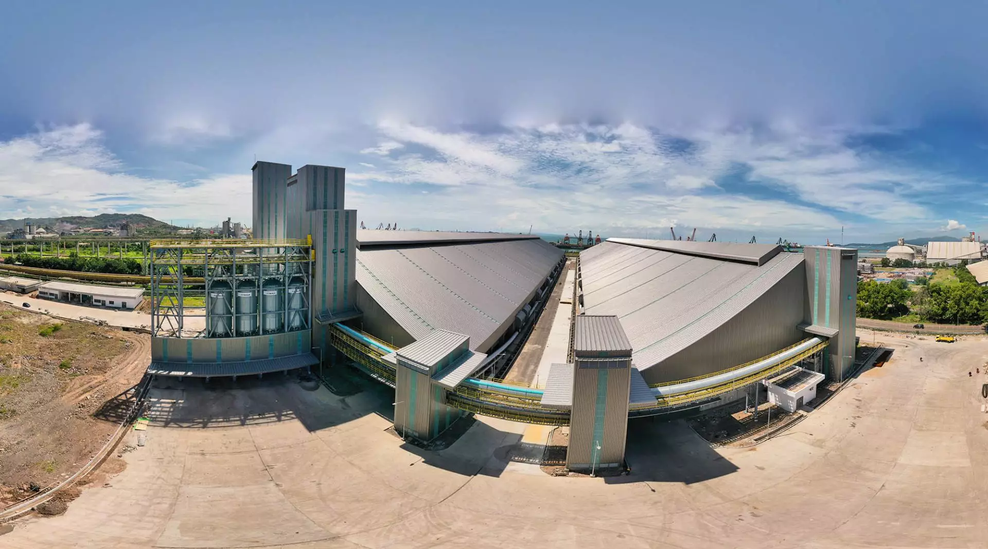Prefabricated steel Grain Bulk Storage Indonesia - bangunan struktur baja prefabrikasi