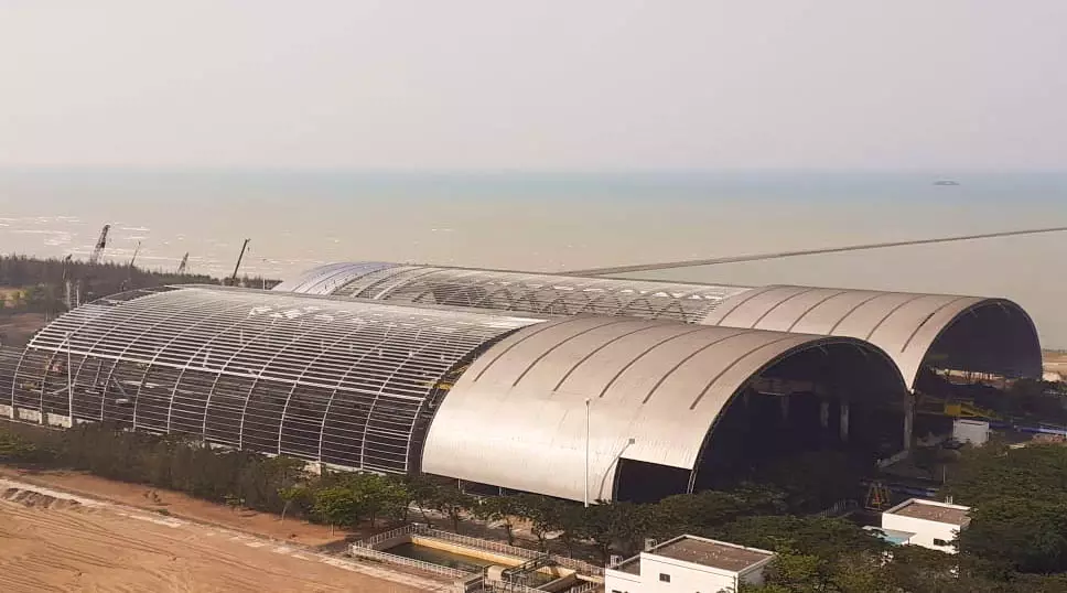 Prefabricated Coal Shelter Steel Building - bangunan struktur baja prefabrikasi