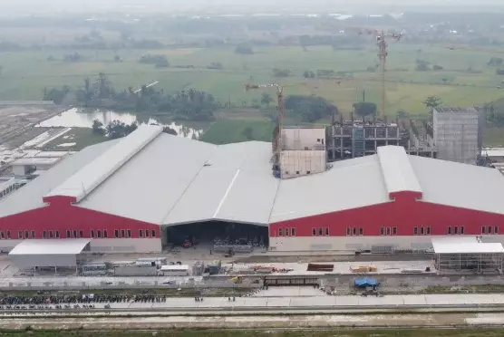 Pre-engineered Steel Flour Warehouse - bangunan struktur baja prefabrikasi